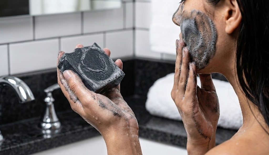 Actieve Houtskool zeep